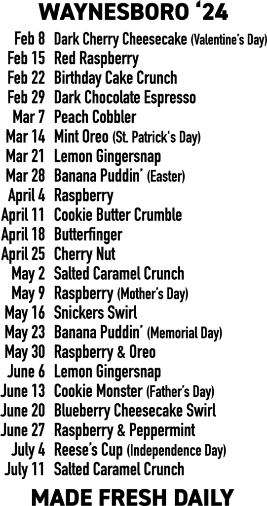 Ice Cream in Waynesboro VA Klines Dairy Bar of Waynesboro